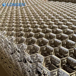 Quick Installation Metal Cellular Grid Refractory Hexsteel Mesh 1mx2m Custom Crimp Thermostable Hexagonal Mesh thumbnail-6