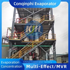 304 Stainless Steel Tubular Three-Effect Evaporator With PLC Control for Efficient Concentration thumbnail-4
