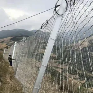 304 Stainless Steel Slope Stability Netting, 2.0mm Wire, 40x40mm Mesh, Corrosion Resistant thumbnail-1