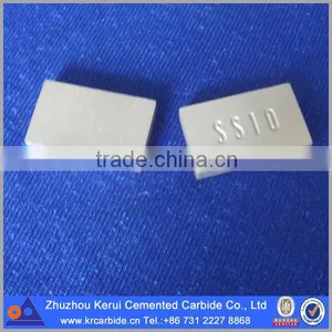 SS10 Carbide Tips in Rectangular Shape Size 20x12x3.5mm for Stone Cutting thumbnail-1