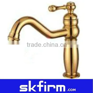 High Quality Gooseneck Single Handle Brass Faucet thumbnail-1