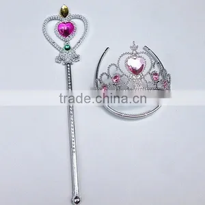 Wholesale Electroplating Plastic Kids Pink Princess Magic Wand Fairy Beauty Magic Stick thumbnail-6