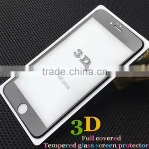 Perfet Size!!100% Full Cover Tempered Glass Screen Protector With Samll Frame for Iphone 6 /6 Plus thumbnail-3