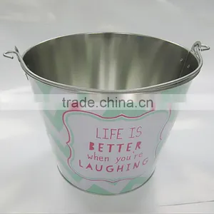 CCBB-T201 5L Tin Candy Bucket Ice Cooler Ice Pail, Beer Bucket thumbnail-3