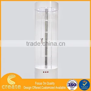 Rotating Transparent Glass(acrylic) Metal/aluminum Showcase for Your Products Displaying thumbnail-4