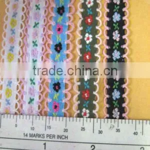 EMBROIDERY TAPE JACQUARD TRIMMING LACE 10MM WIDTH FOR SEW ON CLOTHING OR CLOTHING NOTION ITEMS DECORATION thumbnail-1