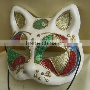 Paper Mache Venice Gatto Cat Shape Mask thumbnail-1
