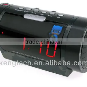 Long Shape Desktop Projector Clock Radio thumbnail-2
