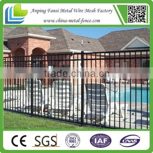 China Supplier Commercial 3 Rails 5ft High Black Powder Coated Swiming Pool Fence thumbnail-3
