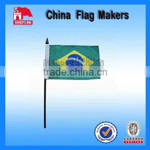 Outdoor National Promotional Hand Flags With Plastic Stick thumbnail-1