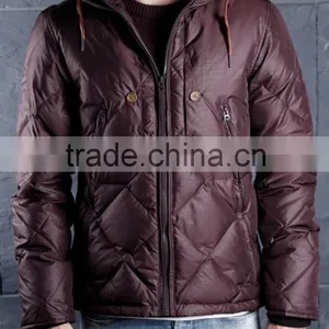 Winter Jacket Wholesale Men Leather Down Jacket Custom thumbnail-1