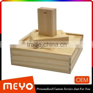 Laser Tngraving Wooden Box USB Flash Drive Stick in Wooden Box Supplier's Choice thumbnail-1