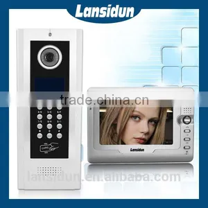 ID Card and Password Unlocking Colour Video Door Phone thumbnail-1