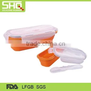 100% Food Grade Silicone Folding Lunch Box thumbnail-1
