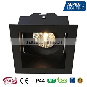 8W IP Rated Adjustable High Quality Dimmable Anti-glare Square COB Downlight thumbnail-1