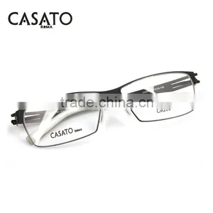 CASATO Modern Elastic Thin Stainless Steel Glasses With Myopia Lens thumbnail-2