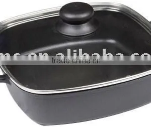 24cm Die Cast Aluminium Square Pan thumbnail-1