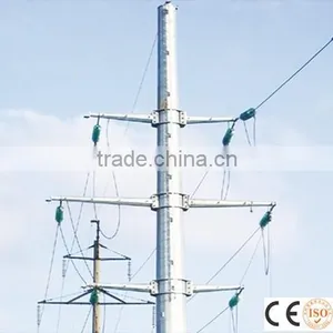 Hot Dip Galvanized Power Distribution Equipment Poles thumbnail-1