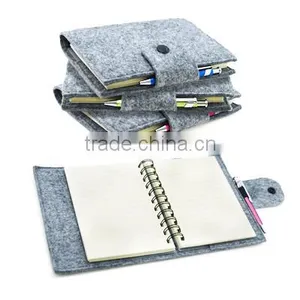 Recycle Felt Spiral Notebook thumbnail-1