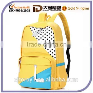 Colorful Canvas School Backpack Travel Bag for Teenage Girls thumbnail-1