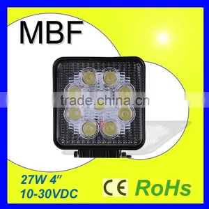 27W Square Truck & Car LED Work Light LED Car Headlight thumbnail-1