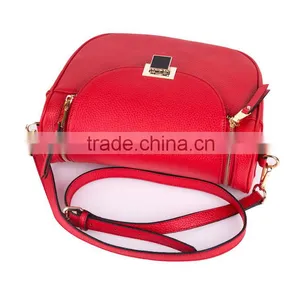 Chinese Red Women Bag Fashion Women Messenger Bags, Leather Shoulder Strap Bag High Quality Leather Crossbody Bag thumbnail-4