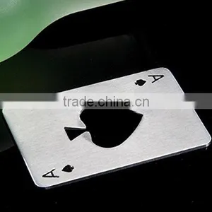Credit Card Size Casino Poker Shaped Bottle Opener thumbnail-5