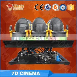 Attractive Simulation Ride 4D Cinema Equipment System, 4d Movie Theater Seat Simulator Motion Chair Quality Choice thumbnail-3