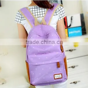 2016 China Wholesale Batch Sale Cheap Fashion School Backpack New DesignSchool Backpack thumbnail-1