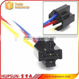 Plastic Material 5 Terminal Automobile Relay Socket, 5PIN Auto Relay Socket thumbnail-1