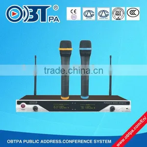 Two Channels Profrssional Best Wireless Microphone for Teachers, Karaoke thumbnail-1