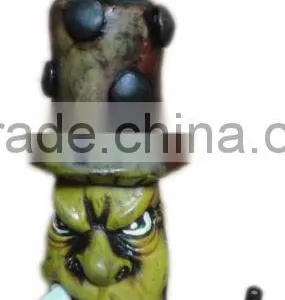 Figurine Shaped Hand Crafted Smoking Pipes - Mushroom Man thumbnail-1
