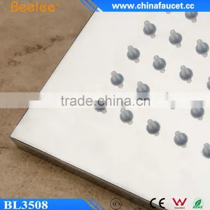 8 Inch Chrome Brass Shower Bathroom Square Waterfall Shower Head thumbnail-5