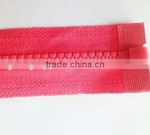 5# Plastic Derlin Zipper Open End Zipper With Auto Lock Pipa Slider Garment Zipper thumbnail-3