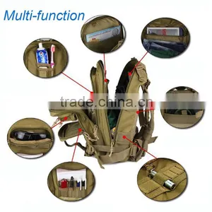 Army Mountaineering Bags Outdoor Waterproof Camouflage 3P Tactical Backpack thumbnail-2