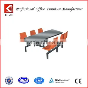 High Quality 6 Chairs Fast Food Restaurant Table and Chairs, Cheap Dining Table and 6 Chairs, School Tables and Chairs thumbnail-1