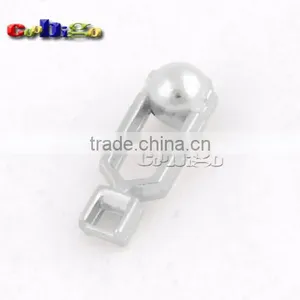 18*6mm Metal Zipper Pull Tap Zinc Alloy Silver For DIY Zipper Sliders #FLQ161-S thumbnail-3