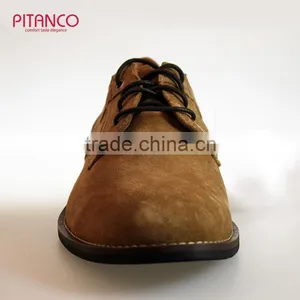 Tan Swede Leather Latest Design Mens Derby Shoes thumbnail-2