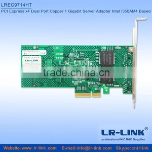 LREC9714HT Intel I350AM4 Chipset Gigabit RJ45 4 Port PCI Express Lan Card For Server thumbnail-3
