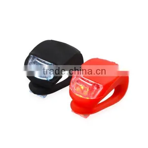 2 LED Colorful Bike Lights LED Silicone Front & Rear Warning Light thumbnail-5