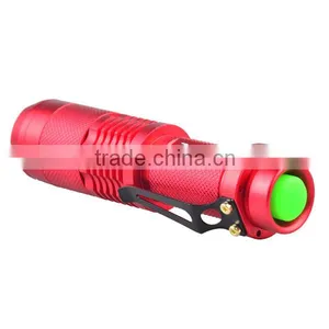 XML T6 LED Zoomable 5 Mode Flashlight Torch Lamp Zoom (Red) thumbnail-2