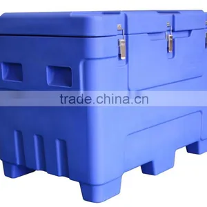 Roto-molded Insulated Dry Ice Case Dry Ice Cooling Box Dry Ice Container With Wheels thumbnail-1
