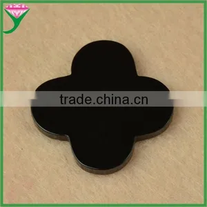Cheap Buyers of Four Leaf Clover Natural Black Agate Semi Precious Stones thumbnail-1