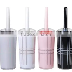 Concise Plastic Toilet Brush Set & Makeup Toilet Brush Holder thumbnail-1