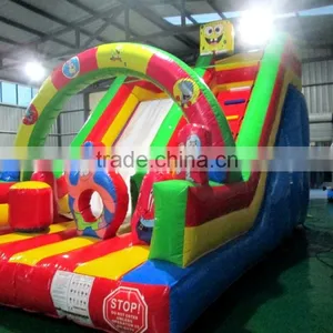 Lanqu Spongebob Inflatable Slide for Sale thumbnail-2