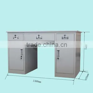 High Quality Cheap Stainless Steel Double Sided Office Desk With Drawers thumbnail-1