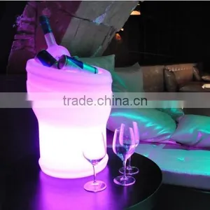 Wholesale Acrylic Large Square Illuminated Bottle Ice Bucket China Factory thumbnail-1