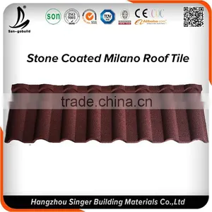High Quality Guaranteed Environment Friendly Natural Building Material Stone Coated Roof Tile thumbnail-3