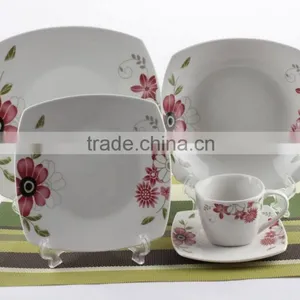 20 Pcs Ceramic Square Dinner Set,ceramic Houseware thumbnail-2
