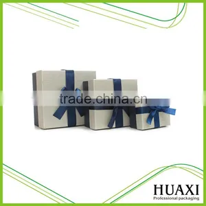 Different Sizes Paper Gift Packaging Box With Ribbon Rope thumbnail-1